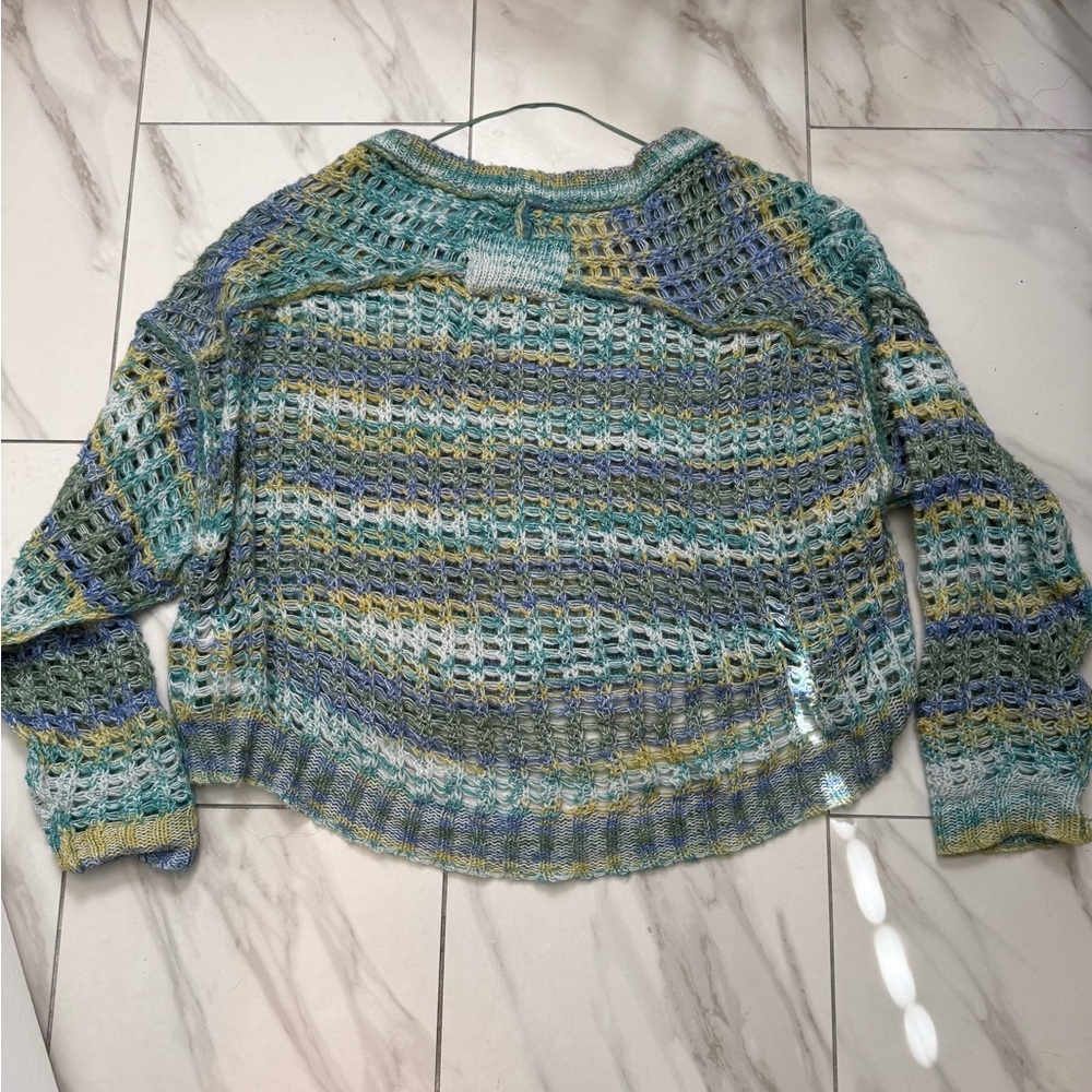 Colorful Knit Women's Sweater - Picture 2 of 7
